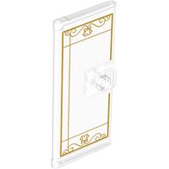 Door 3 x 6 with Gold Window Lines print (80683pr0003)