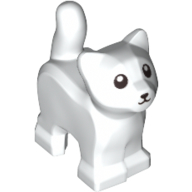 Animal, Cat, Kitten, Short Tail, Black Eyes and Nose Print (80686pr0002)