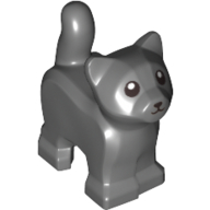 Animal, Cat, Kitten, Short Tail, Black Eyes and Nose Print (80686pr0002)