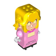 Hub, Princess Peach with 4 Top Studs and LCD Screens for Eyes and Chest (80731)