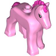 Animal, Foal with Black Eyes, Dark Pink Mane, Tail print (82445pr0004)