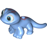 Animal, Salamander with Bright Light Blue Eyes, Lavender Spots print (84307pr0001)