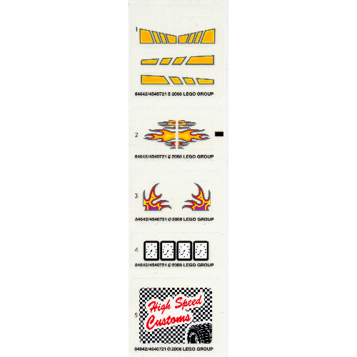 Sticker Sheet for Set 10200-1 (84642)