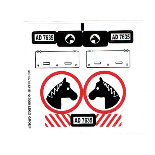 Sticker Sheet for Set 7635-1 (84955)