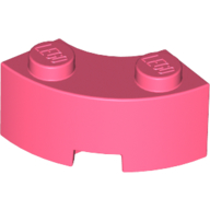 Brick Round Corner 2 x 2 Macaroni with Stud Notch and Reinforced Underside [New Style] (85080)