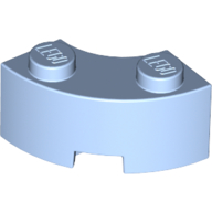 Brick Round Corner 2 x 2 Macaroni with Stud Notch and Reinforced Underside [New Style] (85080)