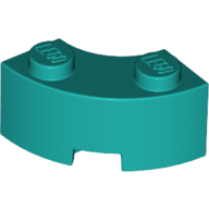 Brick Round Corner 2 x 2 Macaroni with Stud Notch and Reinforced Underside [New Style] (85080)