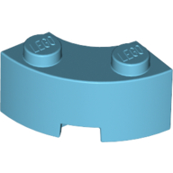 Brick Round Corner 2 x 2 Macaroni with Stud Notch and Reinforced Underside [New Style] (85080)