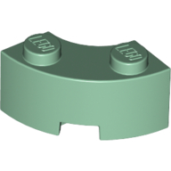Brick Round Corner 2 x 2 Macaroni with Stud Notch and Reinforced Underside [New Style] (85080)