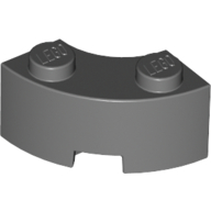 Brick Round Corner 2 x 2 Macaroni with Stud Notch and Reinforced Underside [New Style] (85080)