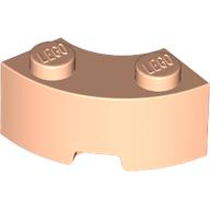 Brick Round Corner 2 x 2 Macaroni with Stud Notch and Reinforced Underside [New Style] (85080)