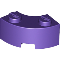 Brick Round Corner 2 x 2 Macaroni with Stud Notch and Reinforced Underside [New Style] (85080)