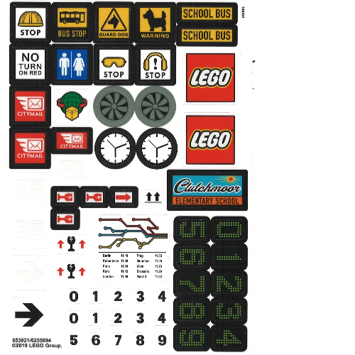 Sticker Sheet 2 for Set 853921-1 (853921b)
