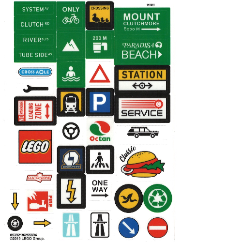 Sticker Sheet 3 for Set 853921-1 (853921c)