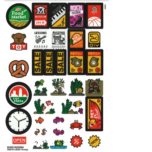 Sticker Sheet 4 for Set 853921-1 (853921d)