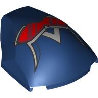 Slope Curved 4 x 5 x 1 2/3 with Captain America Face, Red Visor print (85834pr0007)