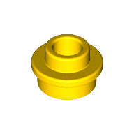 Plate Round 1 x 1 with Open Stud (85861)