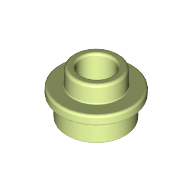 Plate Round 1 x 1 with Open Stud (85861)