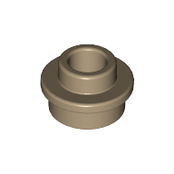 Plate Round 1 x 1 with Open Stud (85861)