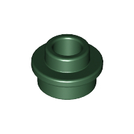Plate Round 1 x 1 with Open Stud (85861)