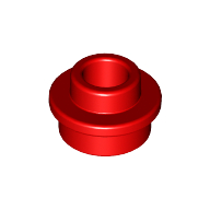 Plate Round 1 x 1 with Open Stud (85861)