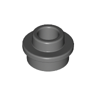 Plate Round 1 x 1 with Open Stud (85861)