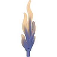 Wave / Flame Rounded Large with Marbled Trans-Orange Pattern (85959pat0001)