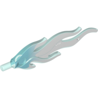 Wave / Flame Rounded Large with Marbled Trans Clear Pattern (85959pat0002)