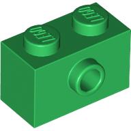 Brick Special 1 x 2 with 1 Center Stud on 1 Side, Bottom Stud Holder (86876)
