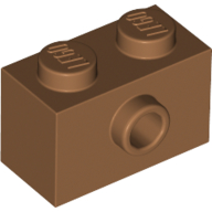Brick Special 1 x 2 with 1 Center Stud on 1 Side, Bottom Stud Holder (86876)