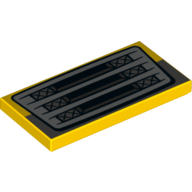 Tile 2 x 4 with Car Grill print (87079pr0102)