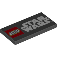 Tile 2 x 4 with 'LEGO STAR WARS' print (87079pr0277)