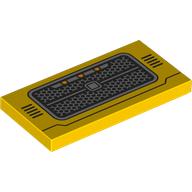 Tile 2 x 4 with Radiator Grill print (87079pr0310)