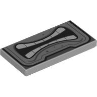 Tile 2 x 4 with Thwomp Face, Bottom Half, Teeth, Angry Grin print (87079pr9848)