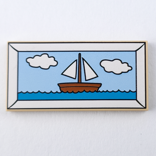 Tile 2 x 4 with Painting of Sail Boat print (87079pr9860)