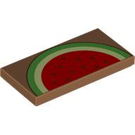 Tile 2 x 4 with Half Watermelon print (87079pr9862)