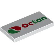 Tile 2 x 4 with OCTAN Logo print (87079pr9873)