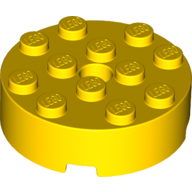Brick Round 4 x 4 Centre Hole (87081)