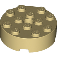 Brick Round 4 x 4 Centre Hole (87081)