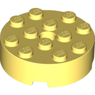 Brick Round 4 x 4 Centre Hole (87081)