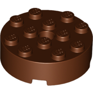 Brick Round 4 x 4 Centre Hole (87081)