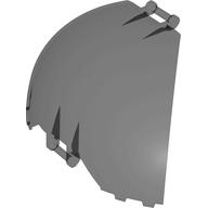 Panel Curved, Quarter, with Bars at Each End (87375)