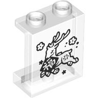 Panel 1 x 2 x 2 with Reindeer, Mandarin Character 'Blessing' print (87552pr0016)