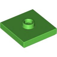 Plate Special 2 x 2 with Groove and Center Stud (Jumper) (87580)