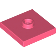 Plate Special 2 x 2 with Groove and Center Stud (Jumper) (87580)