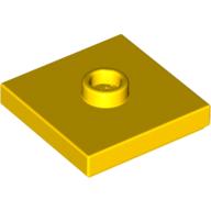 Plate Special 2 x 2 with Groove and Center Stud (Jumper) (87580)