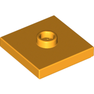 Plate Special 2 x 2 with Groove and Center Stud (Jumper) (87580)