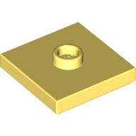 Plate Special 2 x 2 with Groove and Center Stud (Jumper) (87580)