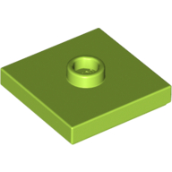 Plate Special 2 x 2 with Groove and Center Stud (Jumper) (87580)