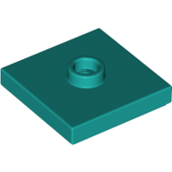 Plate Special 2 x 2 with Groove and Center Stud (Jumper) (87580)